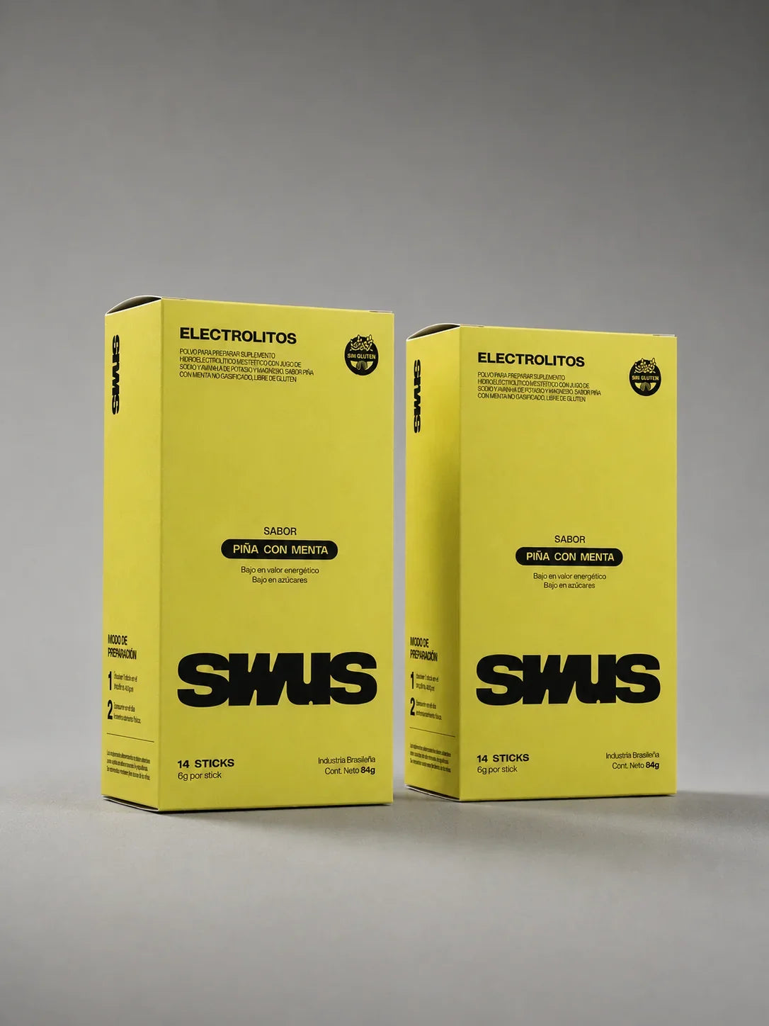 ELECTROLITOS DE PIÑA CON MENTA | 2 CAJAS 28 STICKS